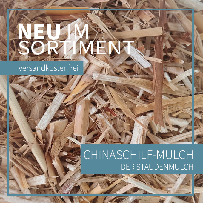 Neu im Sortiment: Chinaschilf-Mulch. Der Staudenmulch - versandkostenfrei